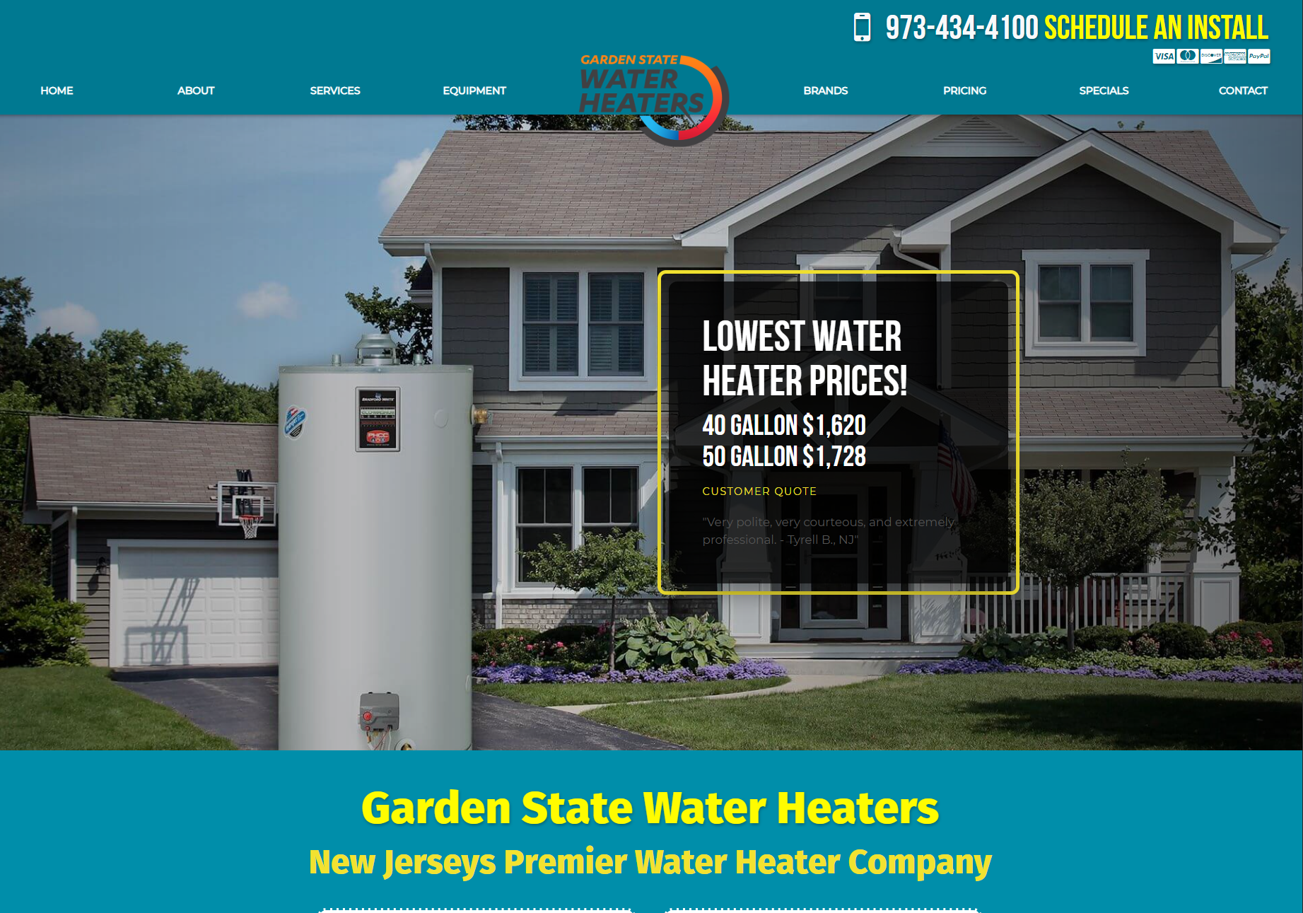 Garden State Water Heaters project preview